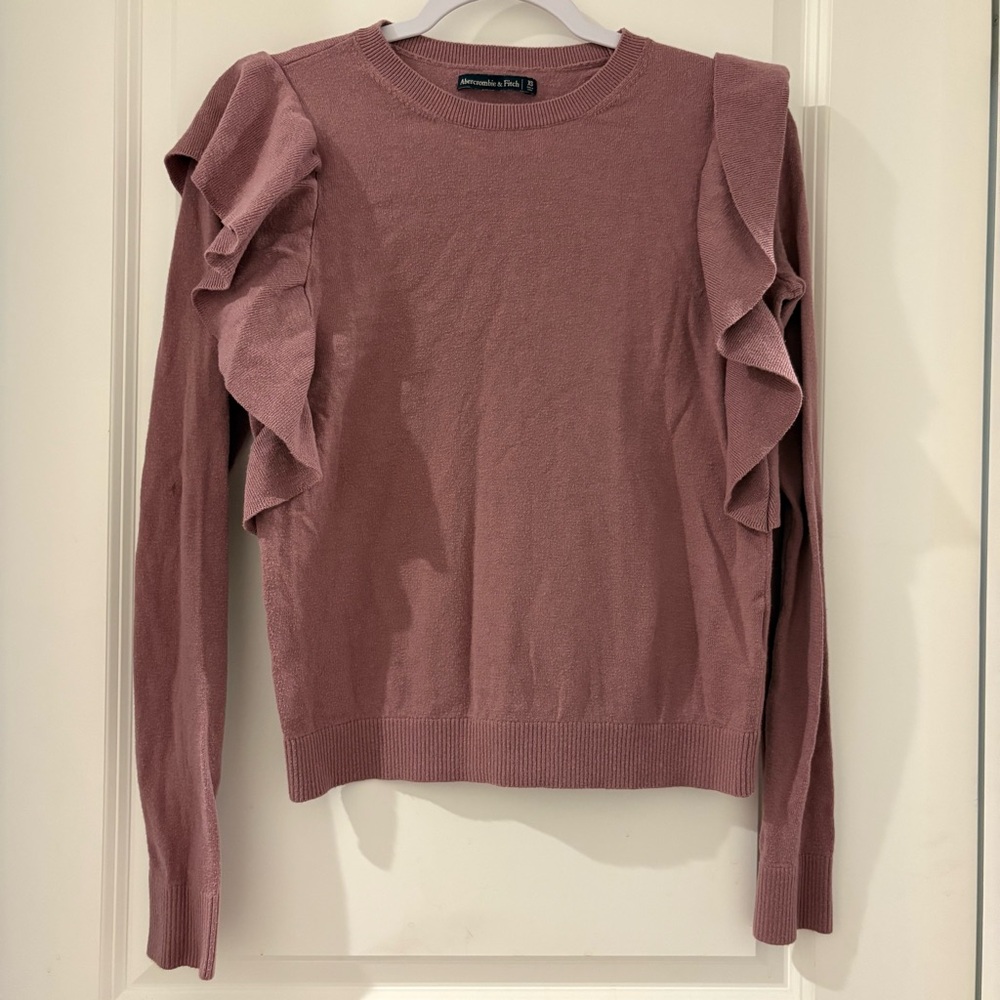 Abercrombie & Fitch Ruffle Sweater